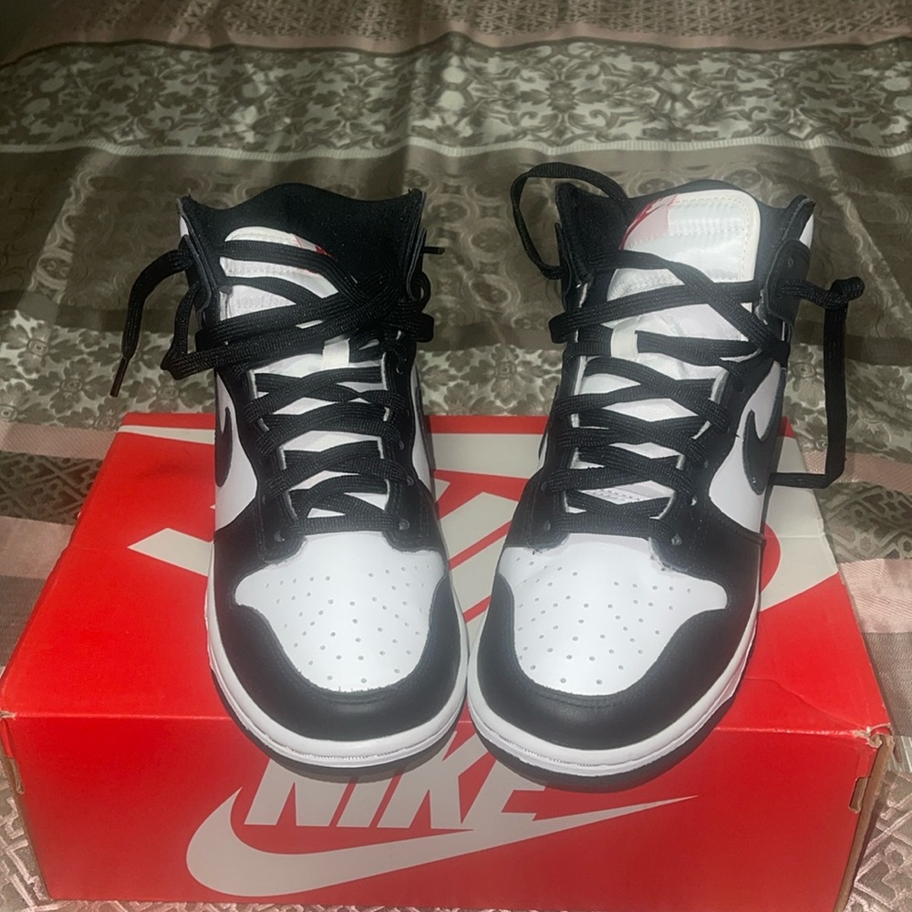 Nike high panda dunks